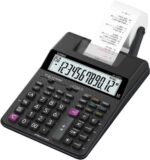 Casio HR150RCE Calcolatrice stampante da tavolo - Display a 12 cifre - Larghezza carta 58 mm - Stampa ora e data - Alimentazione a batterie