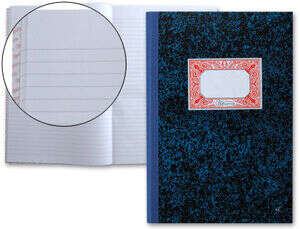 Miquel Rius Quaderno in cartoncino a righe orizzontali formato Folio naturale 100 fogli non numerati - Copertina in cartoncino accoppiato - Dorso in tela incollata blu