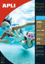 Apli Carta fotografica Photobright resistente all'acqua A4 265 g 20 fogli