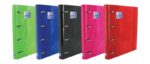 Oxford Europeanbinder Classic Raccoglitore a 4 anelli formato A4+ con ricambio a quadretti 5x5 mm e 4 fori - Chiusura con elastico - Colori assortiti