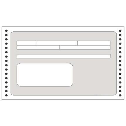 Apli Modulo Ricevute in Continuo 240 mm x 4' - 1500 U - Stampa di Alta Qualità - Carta Autocopiante - Facile Separazione Bianco