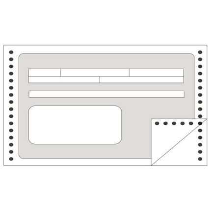Apli Modulo Ricevute in Continuo 240 mm x 4' - 1 copia - Numerazione sequenziale - Carta autocopiante - Bianco