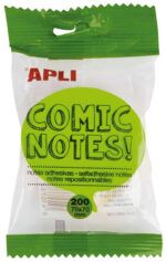 Apli Post-it a forma di fumetto 70x70 mm - Blocco da 200 fogli - 4 colori assortiti - Fluorescenti