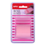 Apli Rotolo Dispenser di Note Adesive 50 mm x 8 m - Facile da usare - Adesivo di qualità - Design ergonomico - Rosa pastello