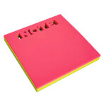 Apli Foglietti adesivi fustellati Note 75x75 mm Blocco da 75 fogli - 3 colori assortiti fluorescenti - Ultra adesivi - Colori assortiti - immagine 2