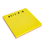 Apli Foglietti adesivi fustellati Idea 75x75 mm Blocco 75 fogli - 3 colori assortiti fluorescenti - Ideale per organizzare - Vivace - immagine 2