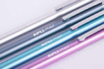 Espositore Apli da 20 matite a mina 0,7 mm - Texture Soft - Cappuccio e gomma - Colori metallizzati assortiti - immagine 5