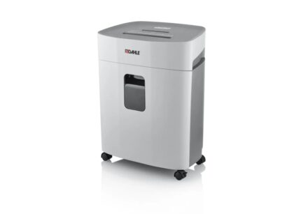 Dahle PaperSAFE 240 Distruggidocumenti manuale con taglio a particelle P-4 - Distrugge fino a 10 fogli - Cestino da 25 L - Con ruote - Adatto per carta
