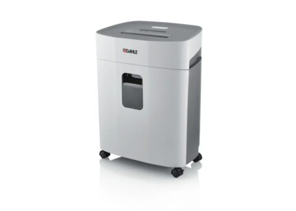 Dahle PaperSAFE 260 Distruggidocumenti manuale a taglio a particelle P-4 - Distrugge fino a 12 fogli - Cestino da 25 L - Con ruote - Adatto per carta