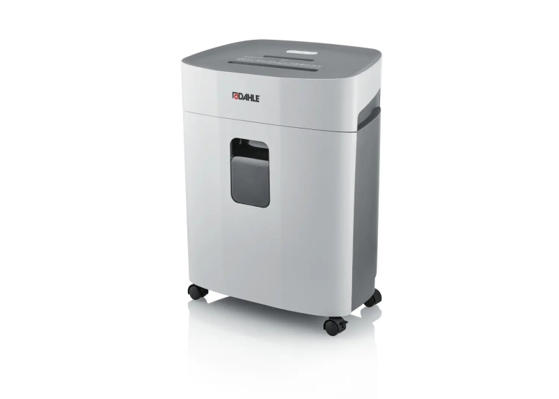 Dahle PaperSAFE 260 Distruggidocumenti manuale a taglio a particelle P-4 - Distrugge fino a 12 fogli - Cestino da 25 L - Con ruote - Adatto per carta