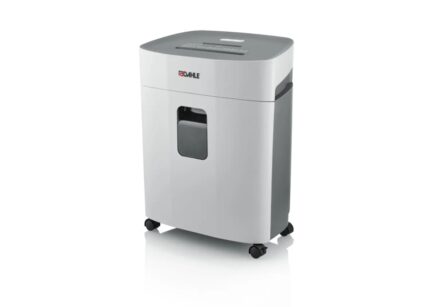 Dahle PaperSAFE 380 Distruggidocumenti manuale con taglio a particelle P-4 - Distrugge fino a 15 fogli - Cestino da 25 L - Con ruote - Adatto per carta