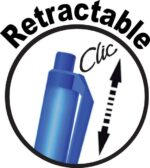 Bic Soft Feel Penna a sfera a scatto - Punta media da 1 mm - Corpo traslucido con impugnatura - Colore blu - immagine 3