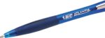 Bic Atlantis Soft Penna a sfera retrattile con clip metallica - Punta da 1 mm - Corpo trasparente con impugnatura - Colore blu - immagine 3