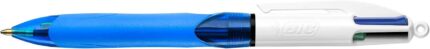 Bic 4 Colours Grip Penna a sfera retrattile con impugnatura - Punta media da 1 mm - Tratto da 0