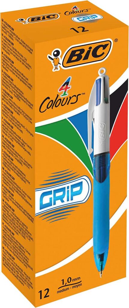 4 mm - Inchiostro a base di olio - Corpo bianco/blu trasparente - 4 colori