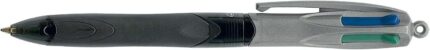 Bic 4 Colours Grip Pro Penna a sfera retrattile con impugnatura - Punta media da 1 mm - Tratto da 0