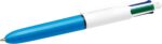 Bic 4 Colours Mini Penna a sfera retrattile - Punta media da 1 mm - Tratto da 0