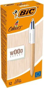 0 mm - Inchiostro a base di olio - Design in legno - 4 colori