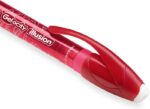 Bic Gel-ocity Illusion Penna a inchiostro gel cancellabile - Punta media da 0,7 mm - Ricaricabile - Impugnatura in gomma - Clip in plastica - Colore rosso - immagine 3