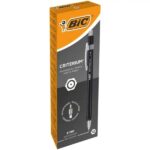Matita meccanica Bic Criterium 2 mm HB con gomma - Punta retrattile - Clip metallica - Corpo di colore nero - immagine 2