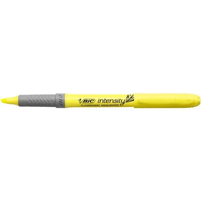 Bic Highlighter Grip Confezione da 12 evidenziatori fluorescenti pastello - Punta smussata - Tratto tra 1