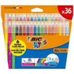 Bic Kids Couleur Confezione da 36 pennarelli - Punta media - Lavabili - Colori assortiti