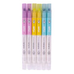 Apli Erasable Highlighter Espositore da 5 confezioni da 6 evidenziatori cancellabili - Punta smussata da 4 mm - Colori assortiti - immagine 3
