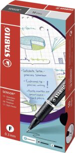 Stabilo Sensor Pennarello a punta fine ammortizzata - Tratto da 0,3 mm - Colore nero - immagine 4
