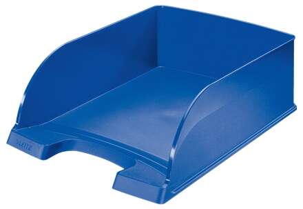 Leitz Plus Jumbo Vassoio portadocumenti ad alta capacità - Formato verticale A4 - Impilabile fino a 8 pezzi - Colore blu