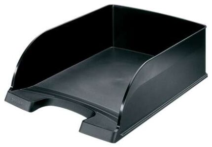 Leitz Plus Jumbo Vassoio portadocumenti ad alta capacità - Formato verticale A4 - Fino a 8 pezzi impilabili - Colore nero