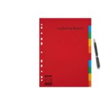 Esselte Divisori in cartoncino A4 con fori multipli 150 g - 10 linguette in 5 colori - Confezionati in sacchetti singoli - immagine 4