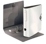 Leitz Active Solid Raccoglitore a leva per formato A4 - Dorso largo arrotondato da 75 mm - Meccanismo a 180° - Chiusura con elastico - Colore bianco - immagine 2