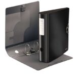 Leitz Active Solid Raccoglitore a leva per formato A4 - Dorso largo arrotondato da 75 mm - Meccanismo a 180° - Chiusura con elastico - Colore nero - immagine 2