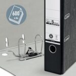 Leitz 180º Raccoglitore a leva A4 - Dorso 80 mm - Ollao, Rado e portacartellini - 100% cartone riciclato - Colore nero - immagine 4
