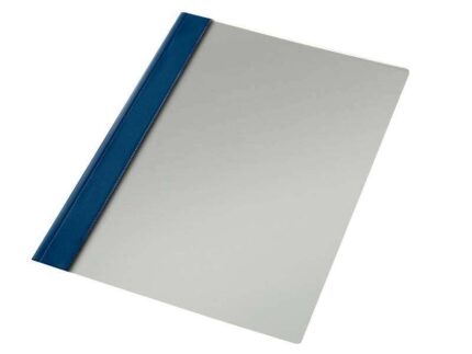 Esselte Confezione da 50 Fastener Dossiers PVC Folio - 150 micron - Meccanismo metallico - Blu navy