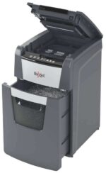 Rexel Optimum Autofeed 150M Distruggidocumenti automatico a microtaglio - Alimentazione automatica fino a 150 fogli A4 - Classificazione di sicurezza P-5 - Nero - immagine 4