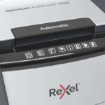 Rexel Optimum Autofeed 150M Distruggidocumenti automatico a microtaglio - Alimentazione automatica fino a 150 fogli A4 - Classificazione di sicurezza P-5 - Nero - immagine 5