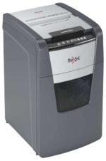 Rexel Optimum Autofeed 150X Distruggidocumenti automatico a taglio in particelle P-4 - Alimentazione automatica da 150 fogli, manuale da 8 fogli - Cestino da 44 L - Tecnologia anti-inceppamento - Colore grigio - immagine 3