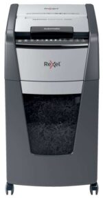 Rexel Optimum Autofeed 300M Distruggidocumenti automatico a microtaglio - Alimentazione automatica fino a 300 fogli - Microtaglio P-5 - Nero