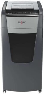 Rexel Optimum Autofeed 750M Distruggidocumenti automatico a microtaglio P-5 - Alimentazione automatica fino a 750 fogli A4 - Cestino da 140 L - Ruote girevoli - Tecnologia anti-inceppamento