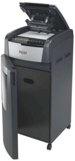 Rexel Optimum Autofeed 750M Distruggidocumenti automatico a microtaglio P-5 - Alimentazione automatica fino a 750 fogli A4 - Cestino da 140 L - Ruote girevoli - Tecnologia anti-inceppamento - immagine 4