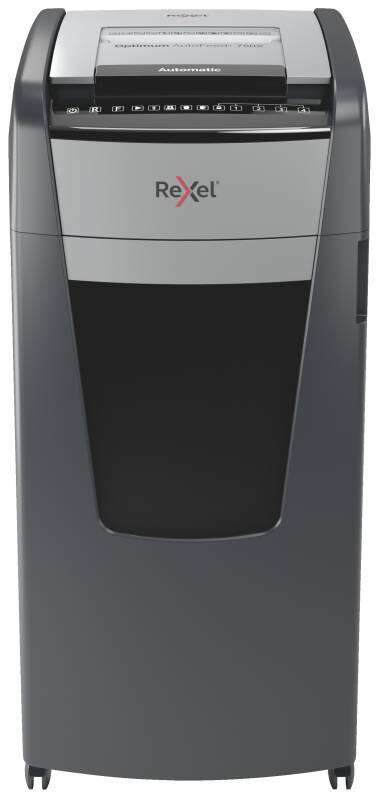 Rexel Optimum Autofeed 750x Distruggidocumenti automatico a taglio in particelle P-4 - Alimentazione automatica fino a 750 fogli