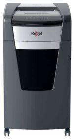 Rexel Momentum Extra XP422+ Distruggidocumenti a taglio a particelle senza inceppamenti - 22 fogli A4 - Tecnologia di rilevamento attivo anti-inceppamento - Elevato livello di sicurezza P4 - Nero