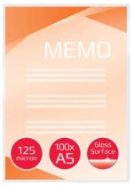 GBC Busta per plastificazione documenti A5 2x125 micron lucida trasparente 216x303 mm - immagine 2