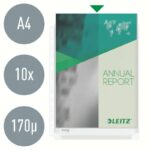 Esselte Buste a soffietto standard A4 in PVC liscio con fori multipli-11 - Capacità 200 fogli - Trasparenti (170 micron) - immagine 2