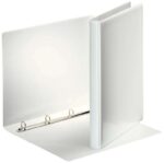 Esselte Cartellina a marsupio con 4 anelli da 16 mm - Formato A4 - 2 tasche esterne - Certificato FSC - Colore bianco