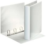 Raccoglitore Esselte con 4 anelli misti da 40 mm - Formato A4 - 2 tasche esterne - Certificato FSC - Colore bianco