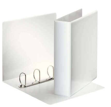 Esselte Cartella Canguro Gamma Base A4 4 Anelli 4D 50 mm - Capacità per 480 fogli A4 (80 g/m²) - Colore bianco