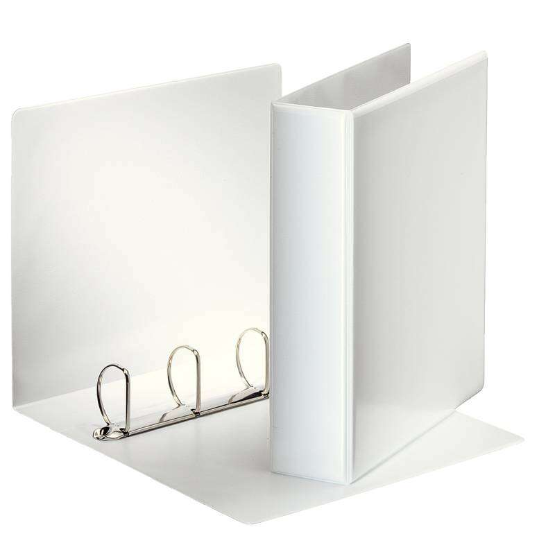 Esselte Cartella Canguro Gamma Base A4 4 Anelli 4D 50 mm - Capacità per 480 fogli A4 (80 g/m²) - Colore bianco