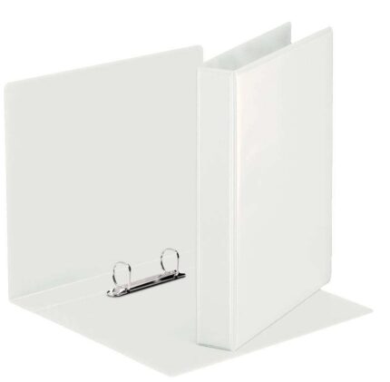 Raccoglitore a marsupio Esselte Gamma Base 16 mm A4 - Meccanismo a 2 anelli rotondi - 2 tasche esterne - Colore bianco